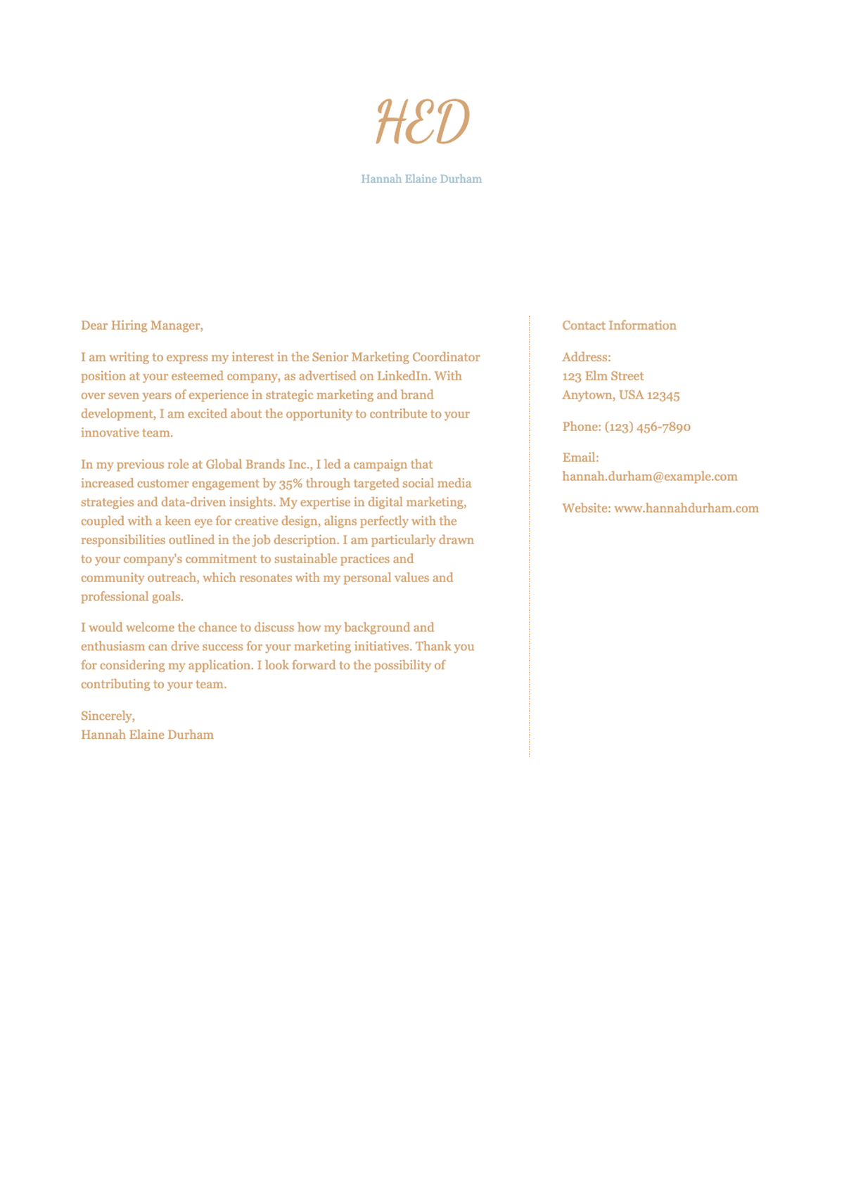 Elegant personal letterhead with monogram and polka dot border_variant_3